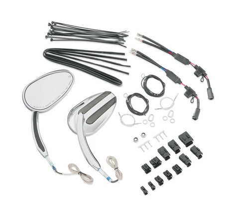 Rétroviseur Harley Davidson 92059-07A avec feu de position auxiliaire et indicateur de direction