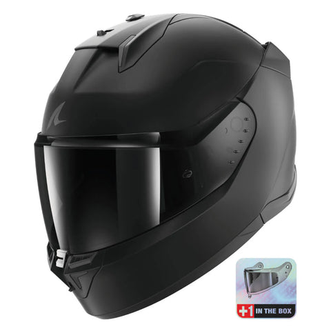 CASQUE SHARK D-SKWAL 3 DARK SHADOW NOIR MAT HE0925E-KMA