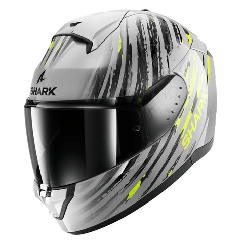 CASQUE SHARK RIDILL 2 ASSYA ARGENT / ANTHRACITE / JAUNE HE1120E-SAY