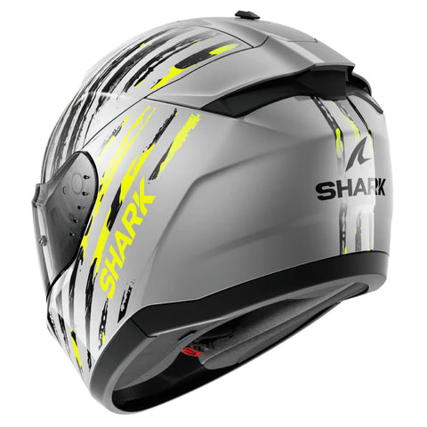CASQUE SHARK RIDILL 2 ASSYA ARGENT / ANTHRACITE / JAUNE HE1120E-SAY