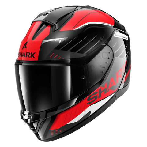CASQUE SHARK RIDILL 2 BERSEK NOIR / ROUGE / ANTHRACITE HE1122E-KRA