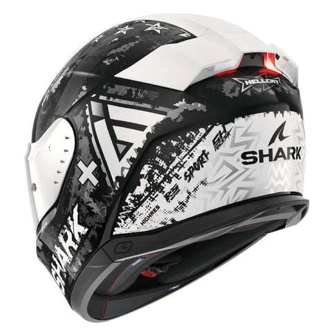 CASQUE SHARK SKWAL I3 HELLCAT NOIR / BLANC / ANTHRACITE HE0828E-KUS