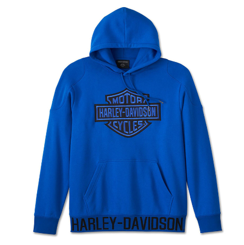 Genuine Harley-Davidson® Mens Start Your Engines Blue Pullover Hoodie 96412-24VM