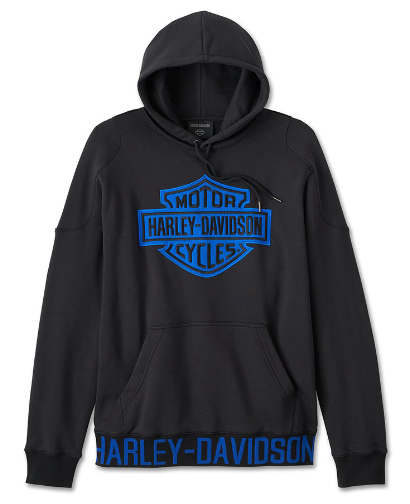 Sweat à capuche noir authentique Harley-Davidson® pour homme Start Your Engines 96411-24VM