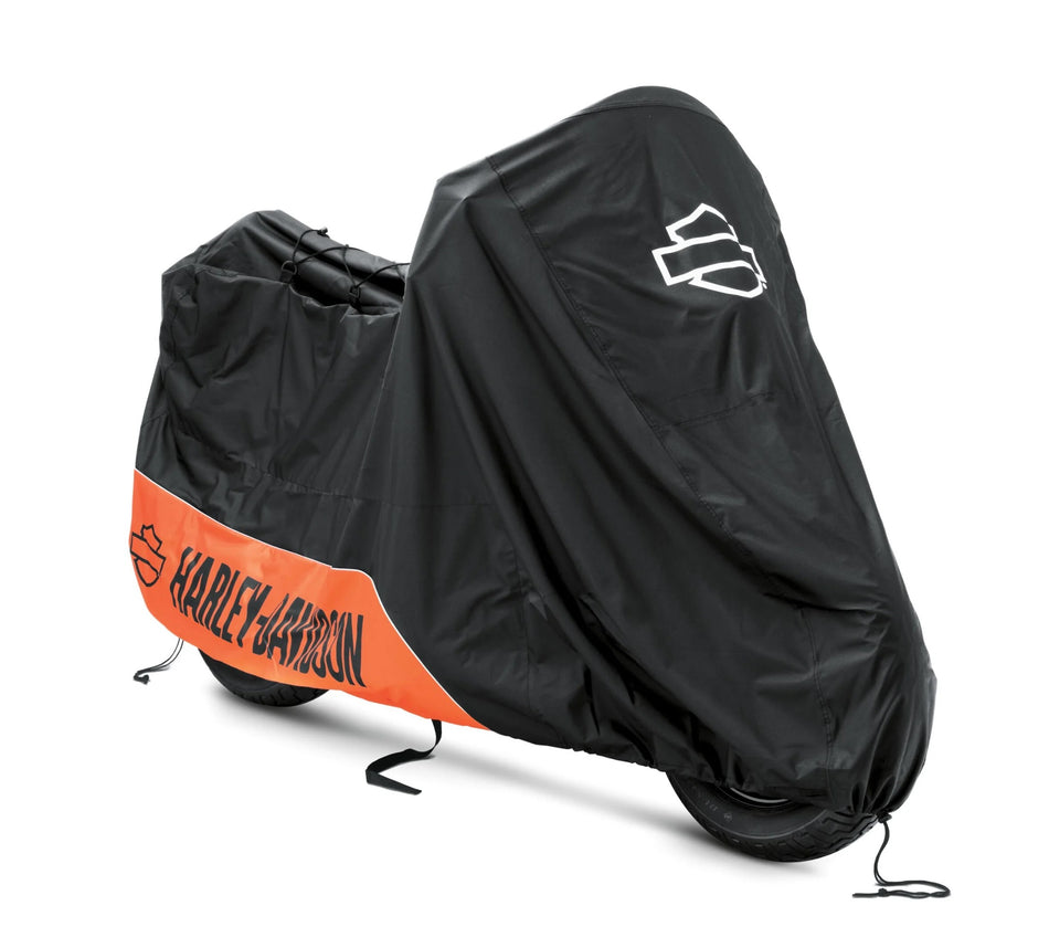 Housse de moto intérieure/extérieure Harley Davidson 93100022 OUTDOOR CVR, AVEC LOGO, VRSC, DYNA, SFTL