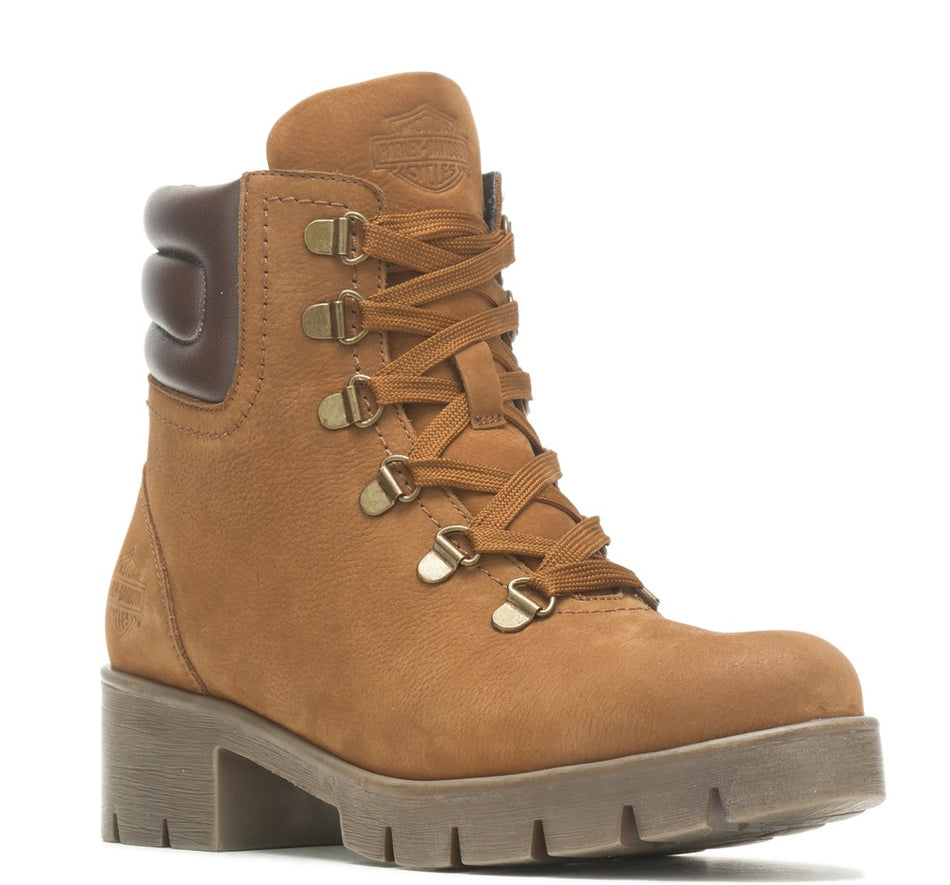 Bottes de moto Harley-Davidson® pour femmes, couleur Trawood Brown, 5,25 pouces, référence D84790