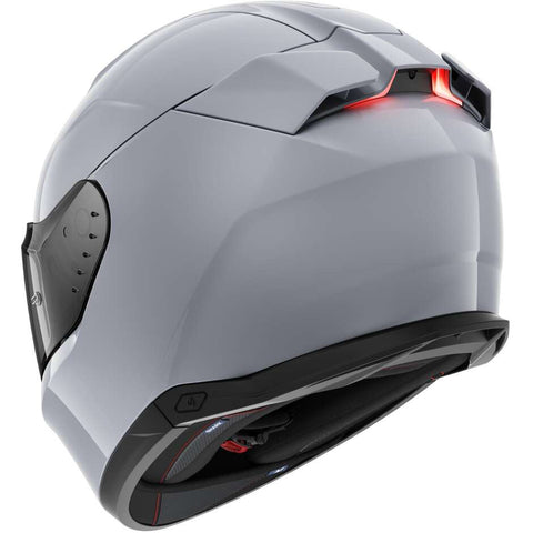 Casque moto SHARK avec LEDSKWAL i3 DARK SHADOW EDITION Gun Silver he0824es05