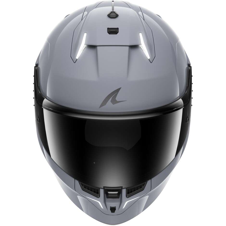 Casque moto SHARK avec LEDSKWAL i3 DARK SHADOW EDITION Gun Silver he0824es05