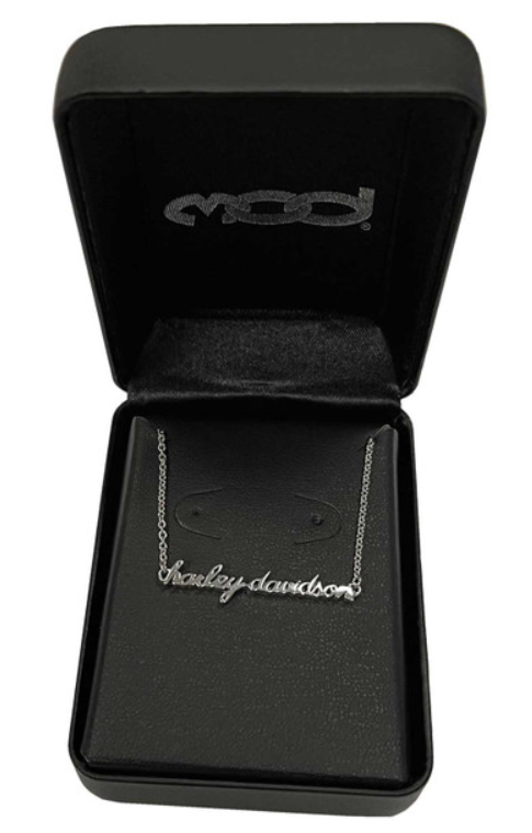 Collier chaîne à écriture cursive délicate HD Harley-Davidson® pour femme HDN0375