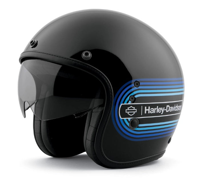Casque Harley Davidson Retro Tank Stripe II Sun Shield X14 3/4 97143-23EX 