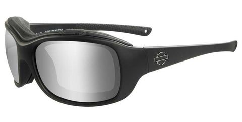 Lunettes de soleil Harley-Davidson® Journey PPZ pour homme avec verres argentés et monture noire HDJNY04
