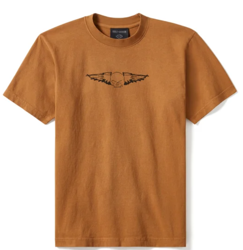 T-shirt à manches courtes Harley-Davidson Willie G Circle Skull Sketch Art - Chocolat noir 96351-25VM 