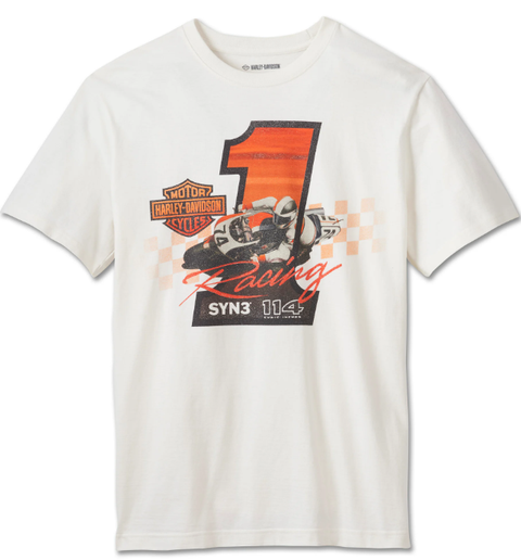 Genuine Harley-Davidson Men's H-D #1 Racer Tee 96014-25VM