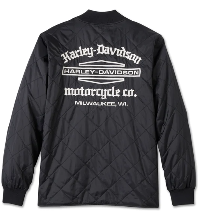 Authentique blouson Harley-Davidson pour homme, modèle Old English à logo Bar &amp; Shield, référence 97400-25VM 