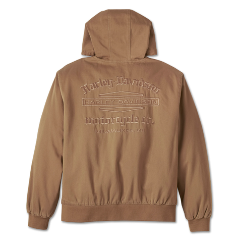 Genuine Harley-Davidson Bar & Shield Workwear Hooded Jacket - Toffee 97402-25VM