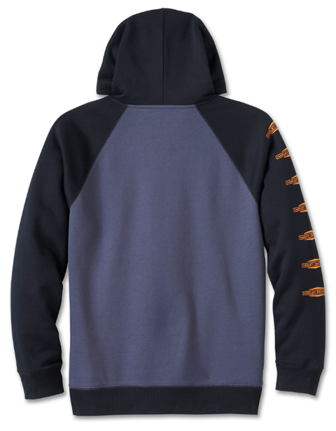 Men's Old English Stacked Bar & Shield Raglan Hoodie - Colorblock 96005-25VM