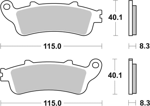 SBS Organic Rear Brake Pads 736HF