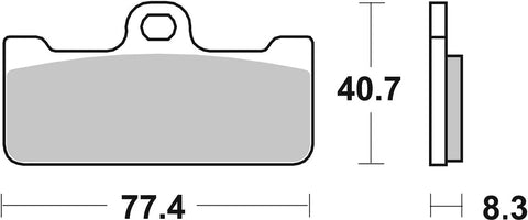 SBS Sintered Metal Front Brake Pads Aprilia SXV 450 / SXV 550 695DS-2