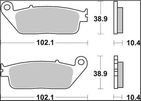 Brembo Sintered Metal Front Brake Pads 07096XS