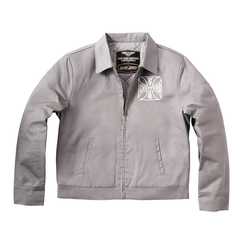 West Coast Choppers OG Lined Work Jacket Silver Grey