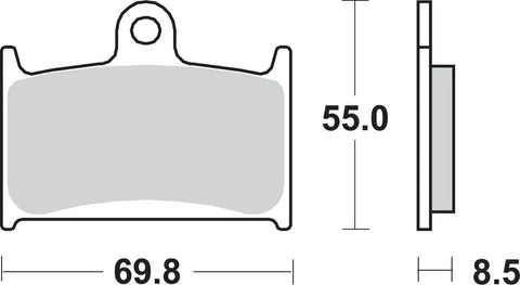SBS Ceramic Front Brake Pads 624HS