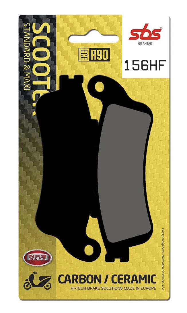 SBS Organic Front Brake Pads 156HF