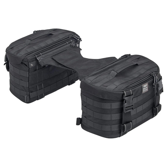 Biltwell Exfil-18 Throw-Over Saddlebags, Black