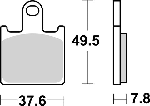 SBS Sintered Metal Front Brake Pads Kawasaki ZX-6 R 600 838DS-2