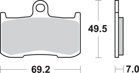 SBS Sintered Metal Front Brake Pads Kawasaki ZX-9 R 782DC
