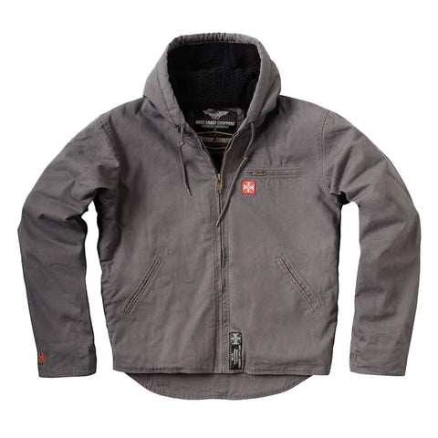 West Coast Choppers Sherpa Lined Work Jacket Charcoal