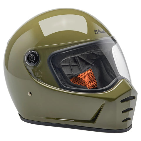 Biltwell Lane Splitter Helmet Olive Green