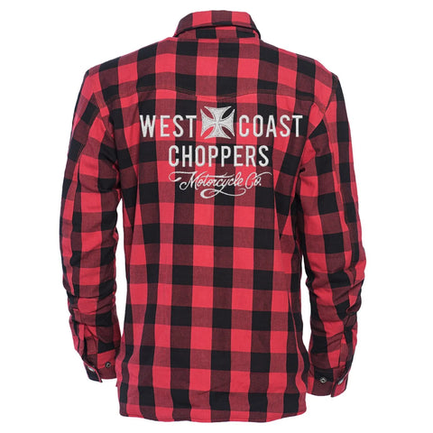 West Coast Choppers Motorcycle Co. Riding Shirt Red/Black