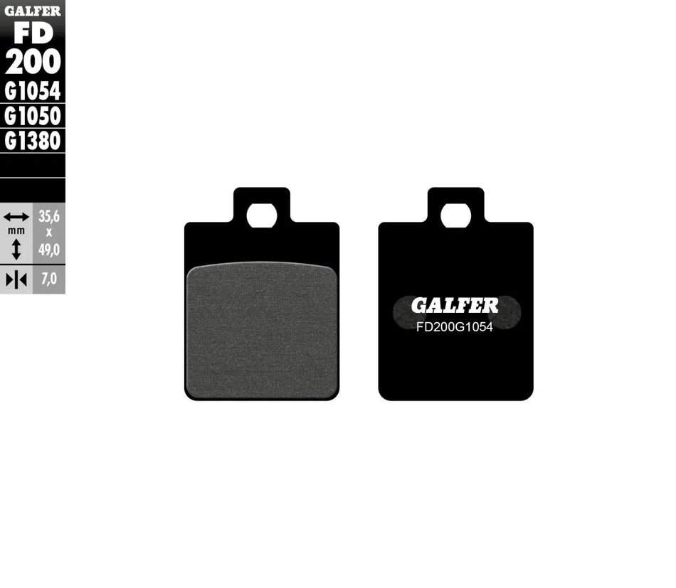 Galfer Sintered Metal Front & Rear Brake Pads FD200G1054