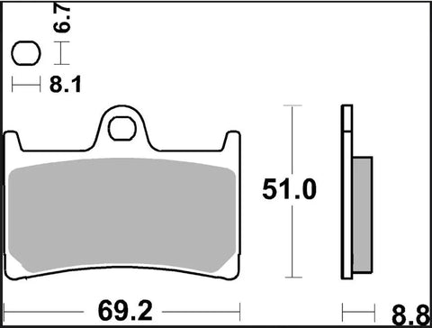 Brembo Sintered Metal Front Brake Pads 07YA23LA