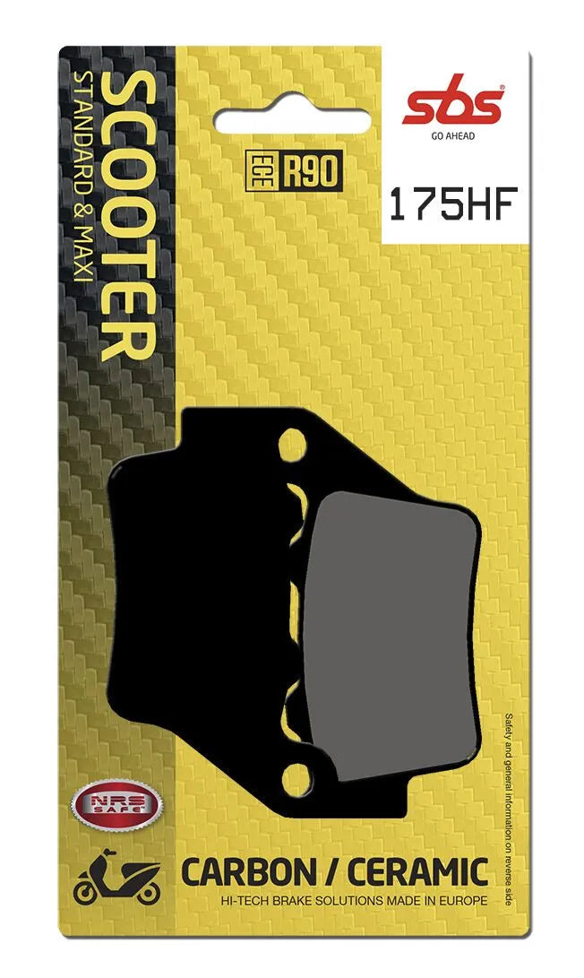 SBS Organic Rear Brake Pads 175HF