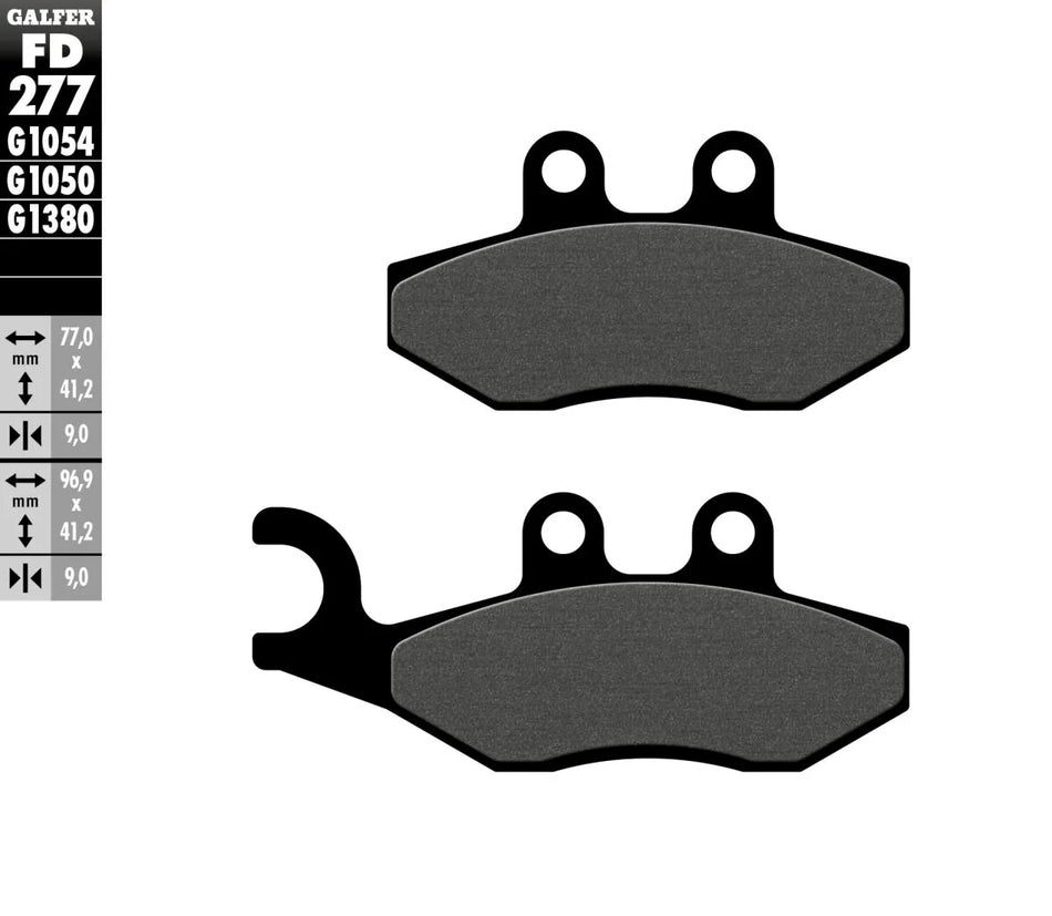 Galfer Organic Front & Rear Brake Pads FD277G1050