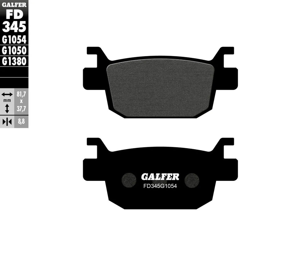 Galfer Sintered Metal Rear Brake Pads FD345G1054