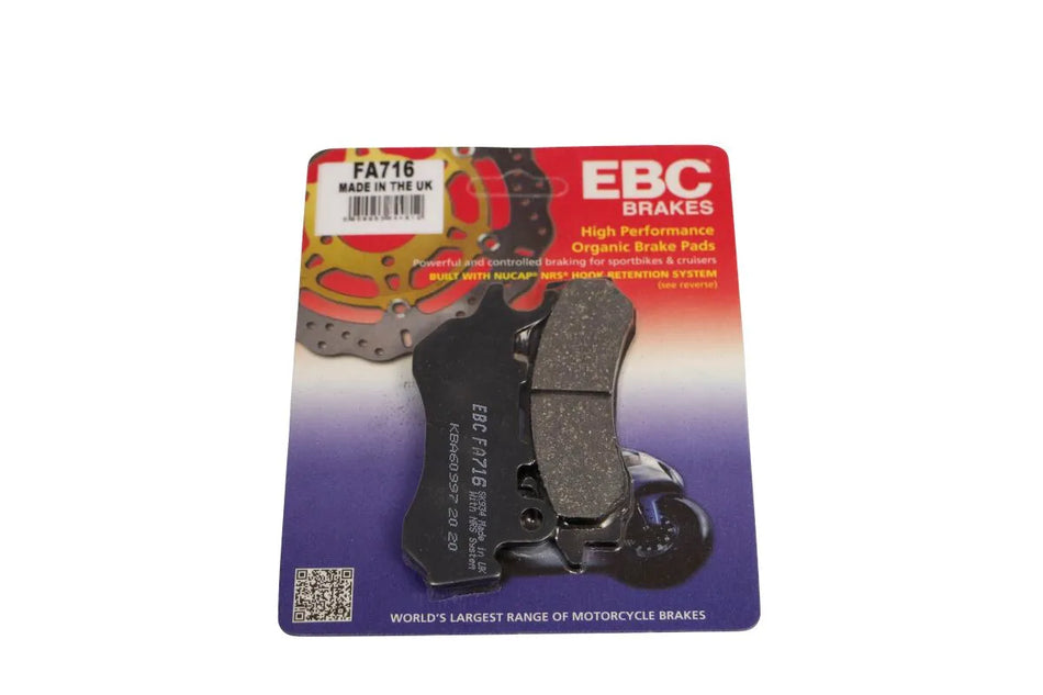 EBC Organic Front Brake Pads Honda CB 125 F CBS / CB 125 F / CB 125 F ABS FA716
