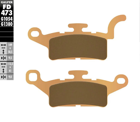 Galfer Sintered Metal Front Brake Pads Yamaha HW 125 / HW 150 / HW 125 CBS FD473G1380