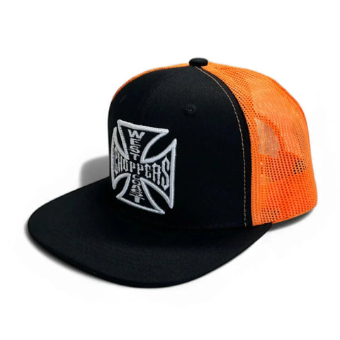 West Coast Choppers OG Flatbill Cap Black/Orange