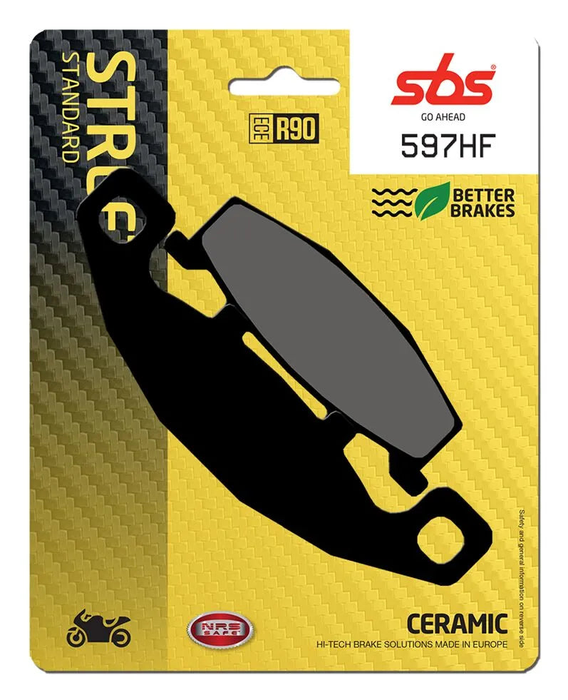 SBS Organic Front & Rear Brake Pads 597HF
