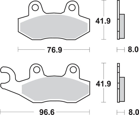 SBS Ceramic Front & Rear Brake Pads 611LS