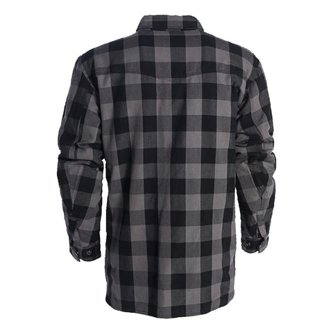 West Coast Choppers Dominator Riding Flannel Shirt Grey/Black