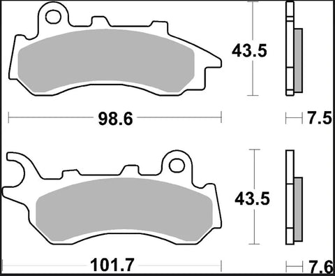 Brembo Sintered Metal Front Brake Pads 07118XS