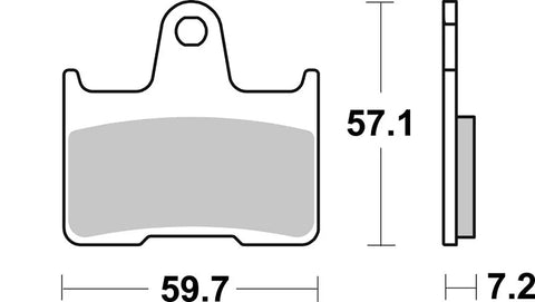 SBS Organic Rear Brake Pads BMW M 1000 RR ABS 984RQ