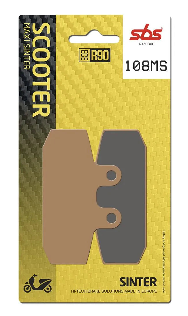 SBS Organic Front Brake Pads 108HF
