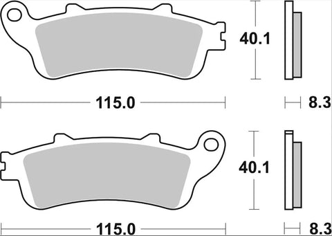 Brembo Sintered Metal Front Brake Pads 07HO42LA