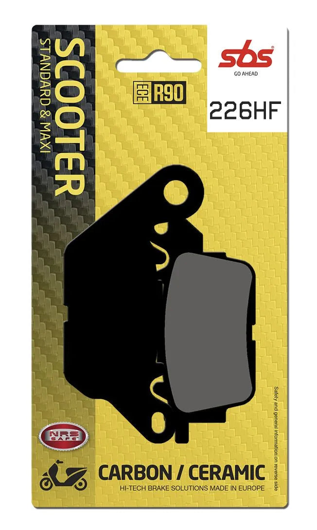 SBS Organic Front Brake Pads 226HF