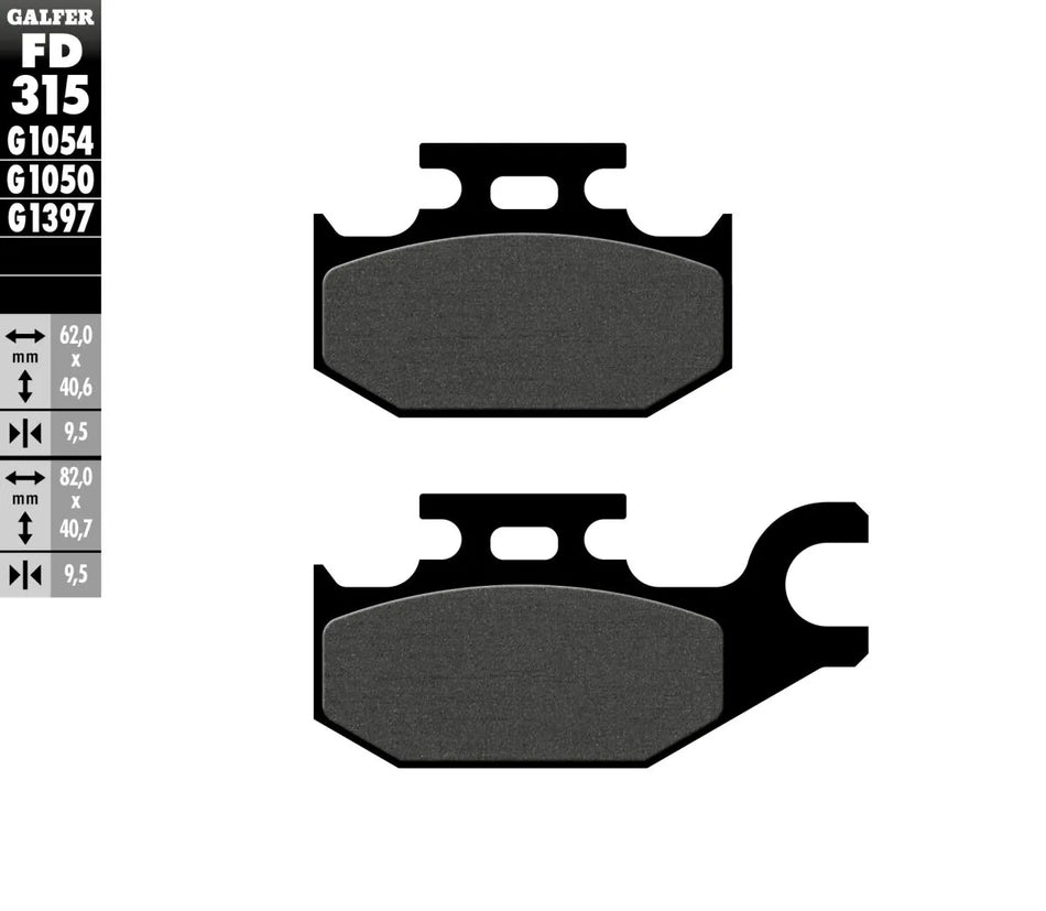 Galfer Sintered Metal Front & Rear Brake Pads FD315G1054