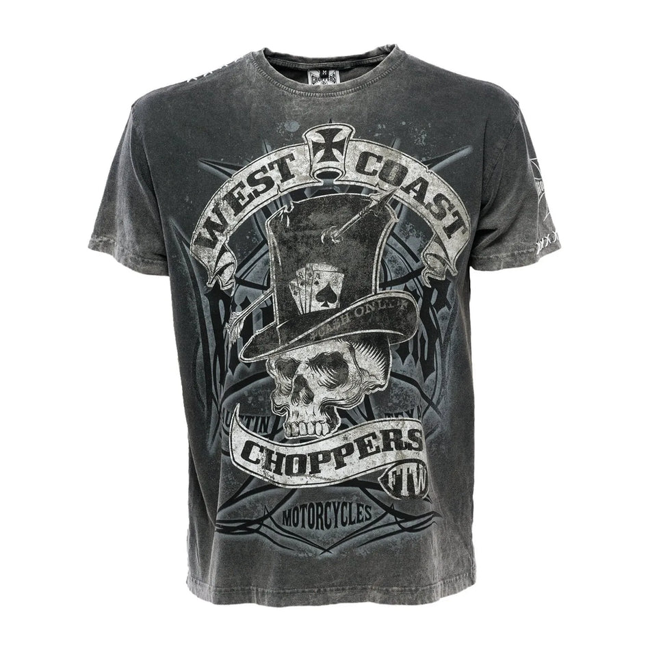 West Coast Choppers Cash Only T-Shirt Black